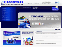 Tablet Screenshot of cromia.com.br